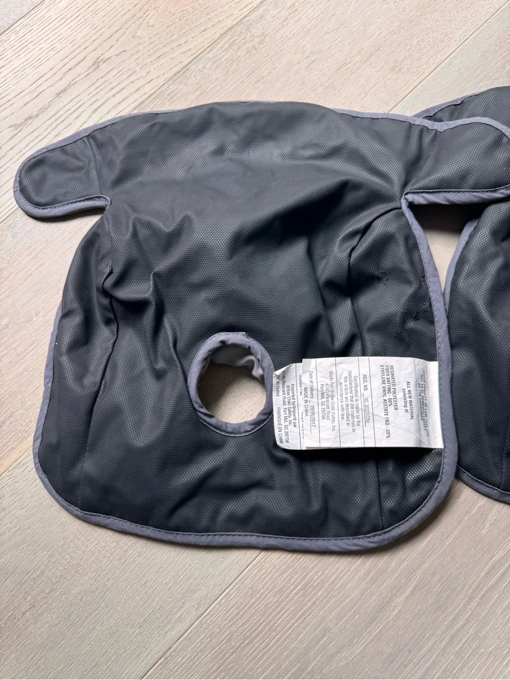 Gray Padded Kids Carseat Protector